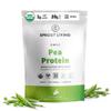 Sprout Living Organic Pea Protein Powder, Unflavored, 20 Grams of Plant Based Organic Protein Powder Without Artificial Sweeteners, Non Dairy, Non-GMO, Vegan, Gluten Free (1 Pound, 19 Servings) view 1