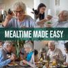 BUNMO Adaptive Utensils for Elderly, Tremors & Weak Hand Grips  4pc Lightweight Assistive Silverware Set with Foam Easy Grip Handles  Discreet Canvas Travel Wrap  Dishwasher Safe view 3