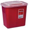 41132820 Multi-Purpose Sharps Container Sharps-A-Gator 10.25H X 7D X 10.5W Inch 2 Gallon Red Base Sliding Lid view 1