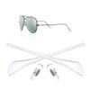 Replacement Temple Tips Nose pads for Ray-Ban Aviator RB3025 3026 Sunglasses Repair Kits,Bonus Sunglasses Cloth(Clear) view 1