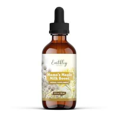 Earthley Wellness Mamas Magic Milk Boost, Lactation Herbal Tincture, Breastfeeding & Milk Supply Support for Nursing Moms, Postpartum Recovery & Nourishment (2 oz)