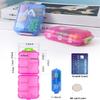 2 Pack Pill case Travel Pill Organizer, Pill Box for Purse Vitamin Fish Oil 10 Compartments Container Medicine Box by M Muchengbao view 3