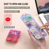 2 Pack Pill case Travel Pill Organizer, Pill Box for Purse Vitamin Fish Oil 10 Compartments Container Medicine Box by M Muchengbao view 4