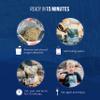 Backpacker's Pantry Granola with Blueberries Almonds & Milk - Freeze Dried Backpacking & Camping Food - Emergency Food - 16 Grams of Protein, Vegetarian - 6 Count view 4