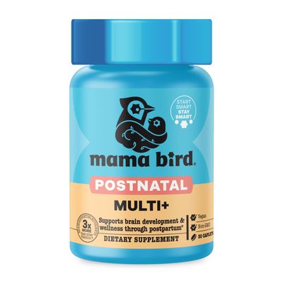 Best Nest Wellness Mama Bird - Postnatal Multi+ (30 Servings) Postnatal Vitamins for Women - Breastfeeding & Postpartum Essentials - Brain Health for Mom & Baby - Methylfolate - Vegan & Gluten Free