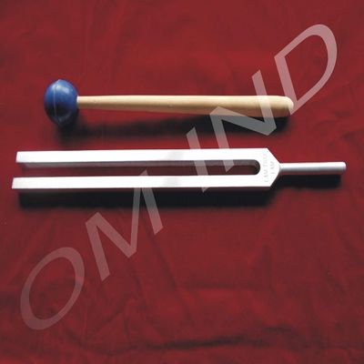 Om Industries Tunning Fork Set Pack Of 2, Tuning Forks with 1 Reflex Hammer And Light Weight Carry Bag for Chakra | Healing | Medical | Sound Therapy | DNA Repair, Gift for Buddhists | Yoga Teacher