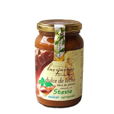 Milk Caramel Free Sugar From Argentine brand las Quinas 15.87 oz. / 450g Bottle Dulce de leche sin Azucar Argentino Las Quinas No Sugar (sweetened with Stevia) (1)