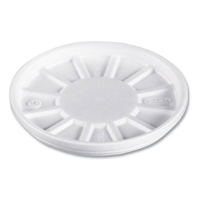 Dart 20RL Vented Foam Lids, Fits 6-32oz Cups, White, 500/carton