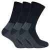 IOMI - 3 Pack Mens Extra Wide Loose Top Cushioned Cotton Diabetic Work Socks (7-12 us, Black (Work)) view 1