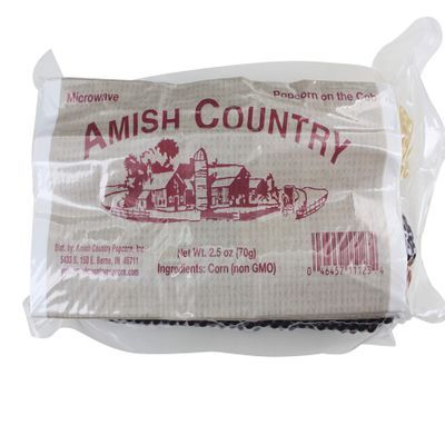 Amish Country Popcorn | Old Fashioned Microwave Popcorn | Non-GMO, Gluten Free, Microwaveable and Kosher (White & Red Corn on the Cob, 2 Pack)