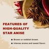 52USA Star Anise, Star Anise whole 4oz (Pack of 1), NON-GMO Verified Chinese Star Anise, Dried Anise Spice view 4