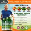 Wholesome Wellness Whole Food Multivitamin for Men - Natural Multi Vitamins, Minerals, Organic Extracts - Vegan Vegetarian - 120 Tablets view 3