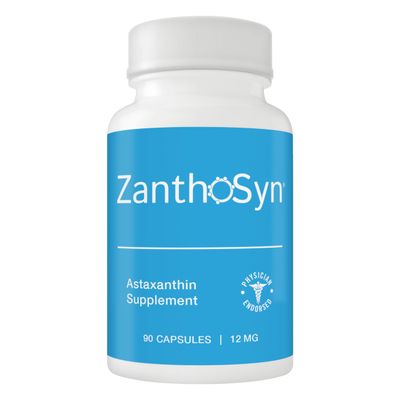 ZanthoSyn Astaxanthin, Triple Strength (12mg) x Triple Bioavailability (3X Absorption into Bloodstream), Superior Purity, Non-GMO, Major Allergen Free, No Fishy Aftertaste, 90 Vegetable Capsules