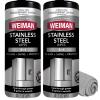 Weiman Stainless Steel Cleaner and Polish Wipes Bundle with Microfiber Cloth-Removes Fingerprints, Water Marks and Grease from Appliances - Works Great on Refrigerators, Ovens, and Grills view 1