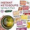 Wild Zora Instant Keto-Friendly Soups 5-Pack Variety, Broth Made with Grass-Fed Beef, Free-Range Chicken, and Vegetables, Gluten-Free, Low Carb, No Added Sugar, Flavorful Pantry Staples - 0.5oz/13g view 3