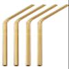 4 Eco friendly reusable recyclable drinking straws (Gold) view 1
