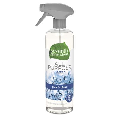 Seventh Generation All Purpose Cleaner, Free & Clear, Cuts Grease, 23 Fl Oz