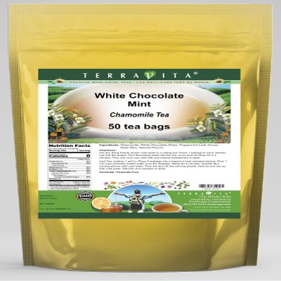White Chocolate Mint Chamomile Tea (50 tea bags, ZIN: 536209)