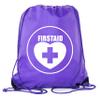Mato & Hash First Aid Backpack Drawstring Medical Bag for Emergencies or Epi Pen & Medicine - 3PK Purple CA2500FirstAid S2