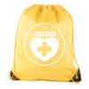 Mato & Hash First Aid Backpack Drawstring Medical Bag for Emergencies or Epi Pen & Medicine - 3PK Athletic Gold CA2500FirstAid S2