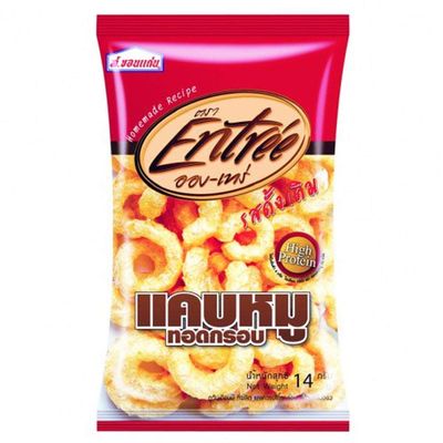 ENTREE - Crispy pork skin fried/ Original flavor / 14 Grams X 6 Pack