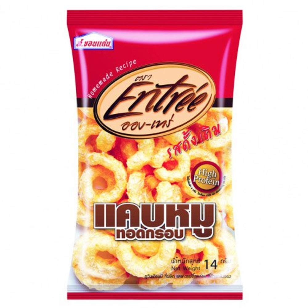 ENTREE - Crispy pork skin fried/ Original flavor / 14 Grams X 6 Pack