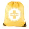 Mato & Hash First Aid Backpack Drawstring Medical Bag for Emergencies or Epi Pen & Medicine - 3PK Athletic Gold CA2500FirstAid S1