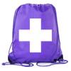 Mato & Hash First Aid Backpack Drawstring Medical Bag for Emergencies or Epi Pen & Medicine - 3PK Purple CA2500FirstAid S5