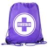 Mato & Hash First Aid Backpack Drawstring Medical Bag for Emergencies or Epi Pen & Medicine - 3PK Purple CA2500FirstAid S1