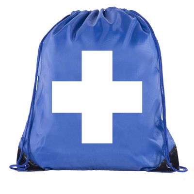 Mato & Hash First Aid Backpack Drawstring Medical Bag for Emergencies or Epi Pen & Medicine - Royal CA2500FirstAid S5