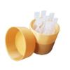 Znet3D Eye Drop Vial Holder & Storage Case Holds 7 Single-Use Disposable Eye Drop Vials Pressure-Fit Lid for Secure Daily Storage & Organization (Gold) view 1