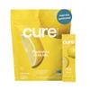 Cure Hydration | Plant-Based Electrolyte Drink Mix | No Added Sugar | FSA-HSA | Dehydration Relief Powder Made with Coconut Water | Non-GMO | Vegan | Pouch of 14 Packets - Lemonade view 1