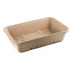 [200 Pack] 34oz Compostable Eco Friendly Container Trays - Rectangular Oblong Tree Free Sugarcane Bagasse Meal Prep Bento Boxes Take Out Catering Microwavable Deep Container by EcoQuality view 4