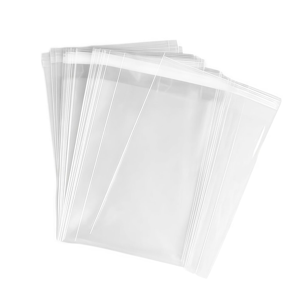 100Pcs 4.5" x 5.5" Clear Cello/cellophane Self-adhesive Sealing Treat Bags Gift Packing Supplies For Bakery Candle Cookie