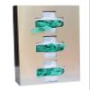 Omnimed Designer Cross Cut Stainless Steel Glove Box Holders (USA Made) ((3) Triple) view 1