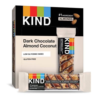KIND Bars, Dark Chocolate Almond Coconut, Gluten Free, 1.4 Ounce Bars, 12 Count