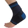 Zensah Elite Gel Sports Compression Ankle Sleeve with Removable Strap - Breathable, Lightweight, Premium Fabric, Comfortable (Black, Large) view 1