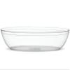 PLASTICPRO Disposable Oval Serving Bowls, Party Snack or Salad Bowl, 32-Ounce, Plastic Crystal Clear Pack of 8 view 1