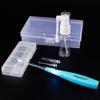 Airgoesin Upgraded Tonsil Stone Removing Tool with LED Light Pick, Blue, 4 Tips + Mist Pump Bottle (Empty), Oral Care Clean with Case view 2
