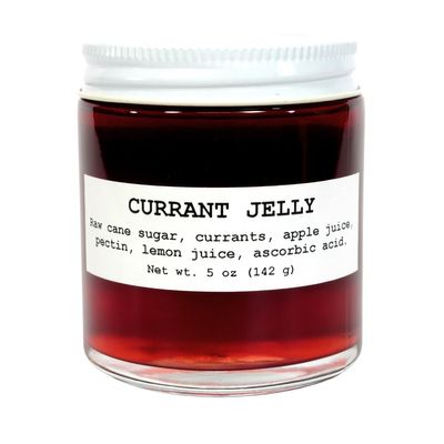 Currant Jelly, Gourmet Low Sugar Jelly, Made with Fresh Red Currants, Homemade & All Natural, Small Jelly Jar for Gift, 5 Oz (142 grams) - Smoke Camp Crafts