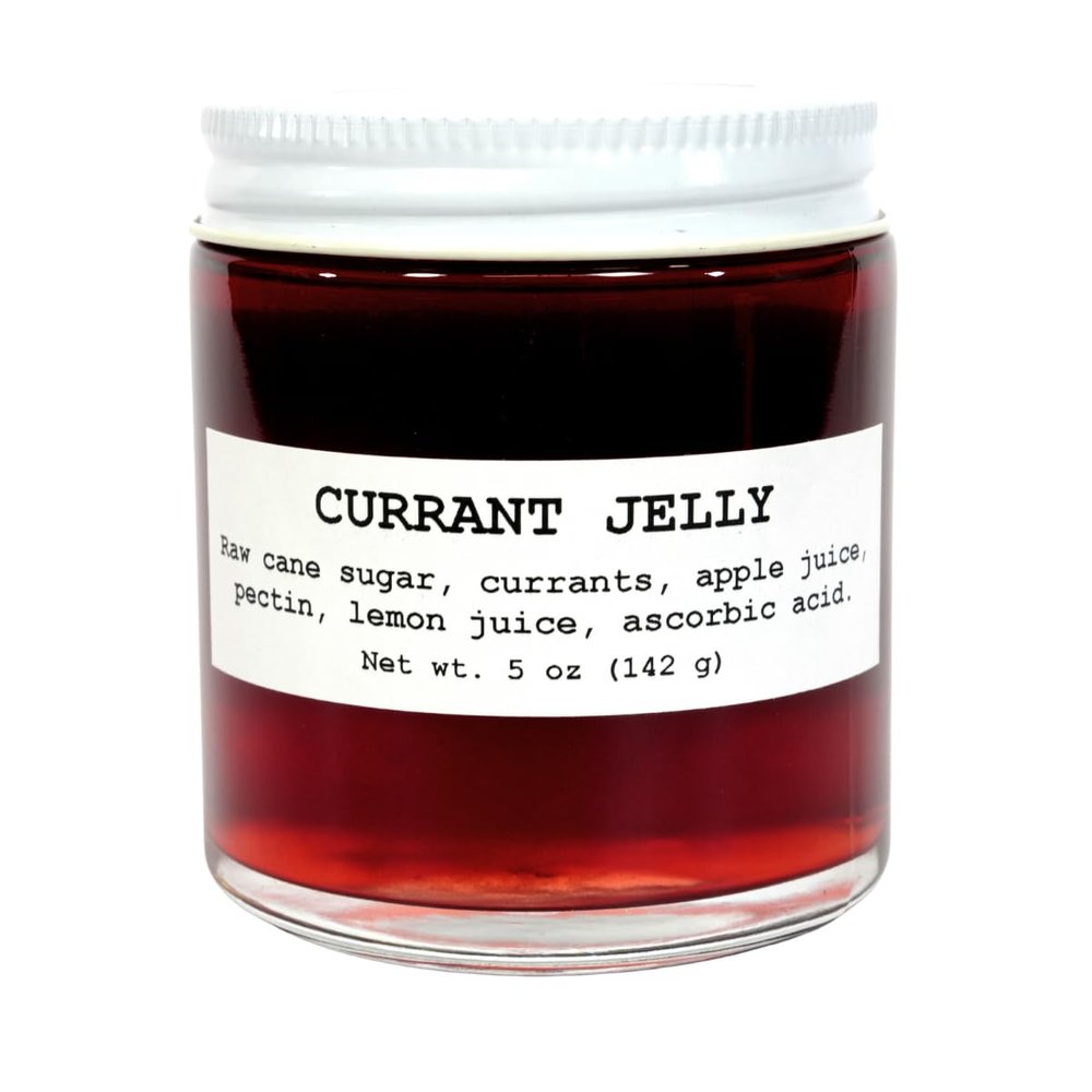 Currant Jelly, Gourmet Low Sugar Jelly, Made with Fresh Red Currants, Homemade & All Natural, Small Jelly Jar for Gift, 5 Oz (142 grams) - Smoke Camp Crafts