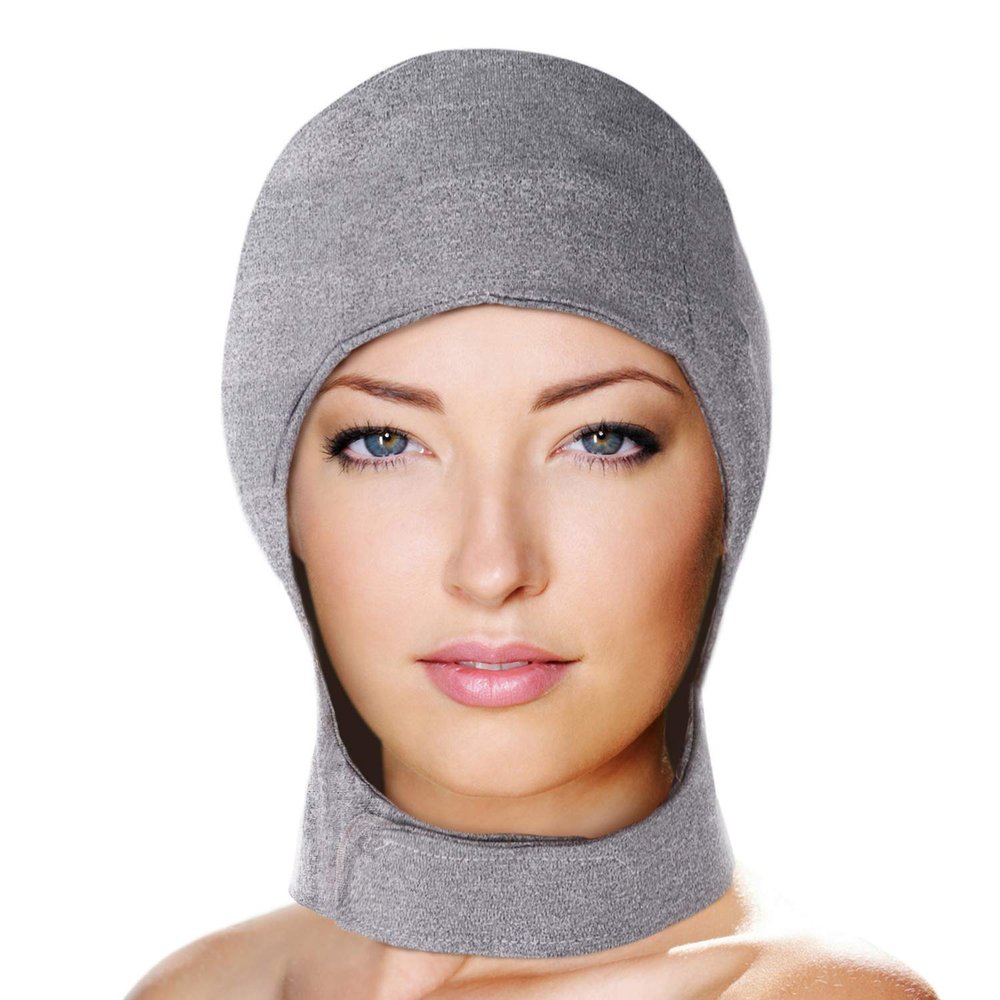 Migraine Gel Head and Neck Ice Hat by FOMI Care | Top and Side of Skull Plus Cervical Cold Coverage | Wearable Cranial Cap for Headache, Sinus, Chemo, Stress, Pressure Pain Relief
