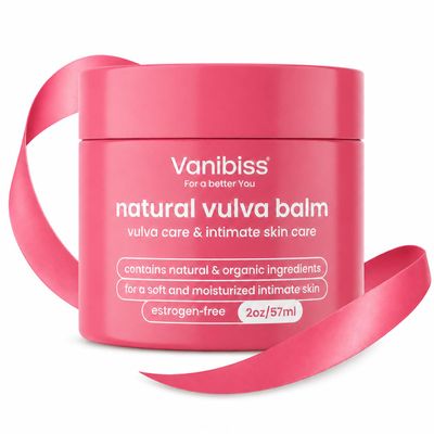 Vanibiss Natural Vulva Balm, Vulvar Moisturizer for Dryness, 2 oz