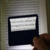 2 Packs - Portable Card Sized Magnifiers Built-in LED Can Stick on Smart Phone Father's Mother's Gifts - Black view 1