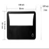 2 Packs - Portable Card Sized Magnifiers Built-in LED Can Stick on Smart Phone Father's Mother's Gifts - Black view 2