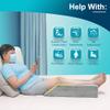 Zelen Leg Elevation Pillow Wedge Knee Leg Rest Pillows for Sleeping Post Surgery Knee Support Foam Bed Wedges Legs Bolster Foot Elevation After Surgery Elevating Pillow Positioning Wedge Cushion view 3