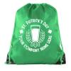 Custom St Patrick's Day Backpack Personalized Drawstring Bags, Reusable Gift bag - 3PK Forest Green CE2500Patty S4