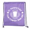 Custom St Patrick's Day Backpack Personalized Drawstring Bags, Reusable Gift bag - 10PK Purple CE2725Patty S4 view 2