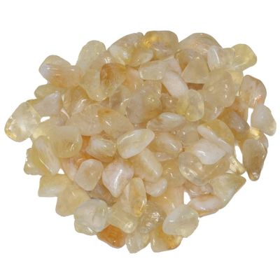 Hypnotic Gems Materials: 1 lb Citrine Tumbled Stones - Grade 2 - XSmall - 0.5" to 1" Avg. - Bulk Natural Rocks Polished Gemstone Supplies for Wicca, Reiki, Energy Crystal Healing