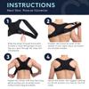 Copper Compression Posture Corrector for Men & Women - Adjustable Copper Infused Orthopedic Brace for Pain Relief from Bad Posture, Slumping - Targets Upper Back, Shoulders, Neck, Clavicle view 4
